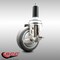 Service Caster 4 Inch 316SS Thermoplastic Rubber Swivel 1-1/8 Inch Expanding Stem Caster Brake SCC-SS316EX20S414-TPRB-TLB-118 - alternate 3